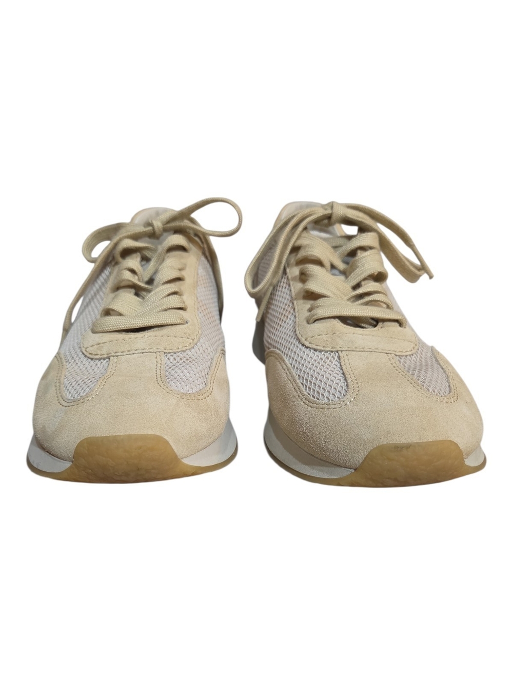 Vince "Ohara" Beige Mesh & Suede Lace-Up Sneaker Size 9.5M - Picture 3 of 11